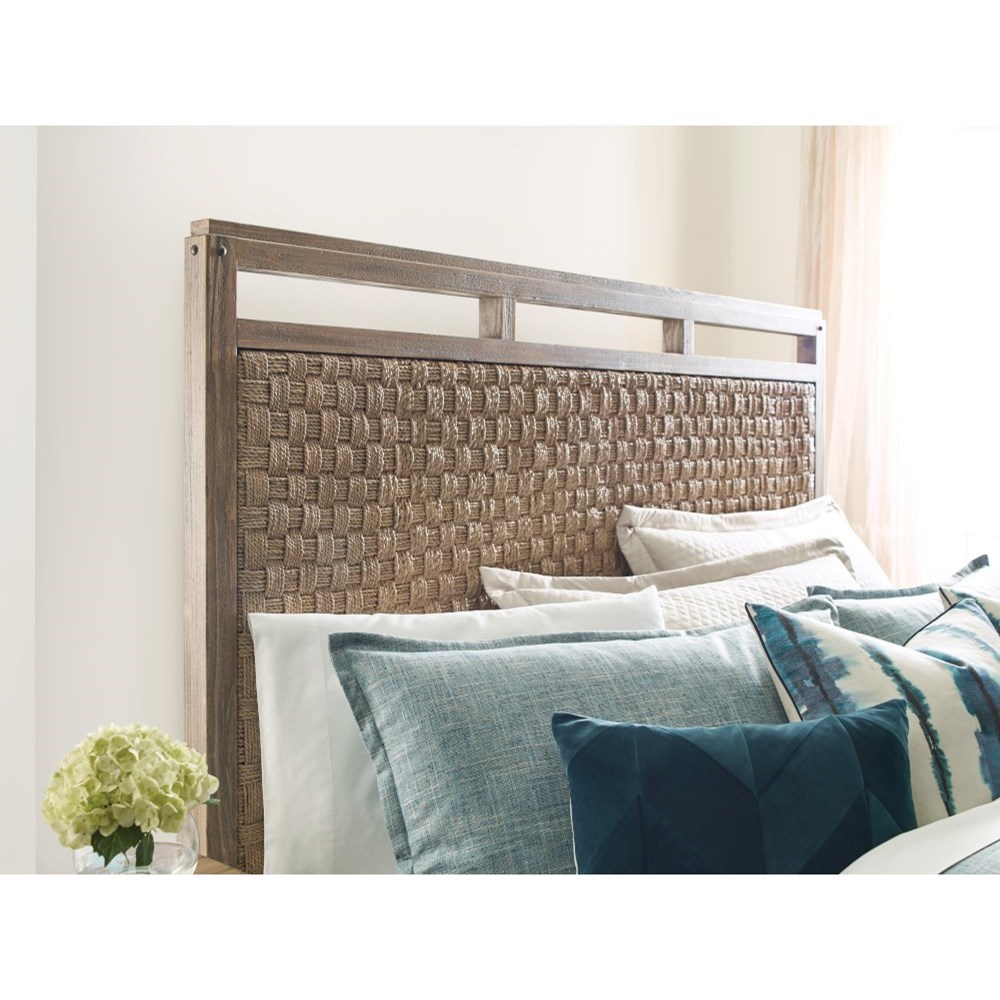 Kincaid Furniture Modern Linden King Solid Wood Panel Bed with